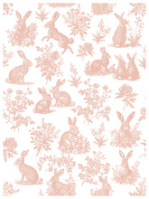 Load image into Gallery viewer, IOD Paint Inlay Spring Melody 16" x 12" Pad 8 Sheets Decorative Furniture Inlay Limited Quantities Bunnies Spring Flowers and more