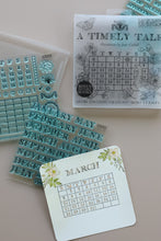 Load image into Gallery viewer, IOD A Timely Tale Stamp Set 6" x 6" Planner & Bullet Journal Stamps Four Sheet Boxed Set by Artist Jane Carkhill