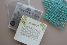 Load image into Gallery viewer, IOD A Timely Tale Stamp Set 6" x 6" Planner & Bullet Journal Stamps Four Sheet Boxed Set by Artist Jane Carkhill