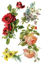 Load image into Gallery viewer, IOD Transfer Catharina Transfer  8" x 12" Pad 8 Sheets Roses Birds Florals