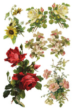 Load image into Gallery viewer, IOD Transfer Catharina Transfer  8" x 12" Pad 8 Sheets Roses Birds Florals