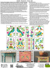 Load image into Gallery viewer, IOD Paint Inlay Vida Flora Designed by Debi Beard from Debi's DIY Paint 16" x 12" Pad 8 Sheets Decorative Furniture Inlay Limited Quanities
