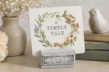 Load image into Gallery viewer, IOD Wood Block Display Stands – Set of 2 Display Bases for Quote Cards, Photos, Seasonal Decor & DIY Crafts 2" x 4" x 3"