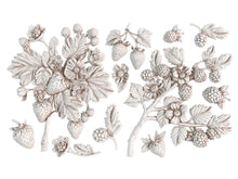Load image into Gallery viewer, Wild Berries- IOD Decor Furniture Mould 6x10 Iron Orchid Designs Use Clay/Resin for Furniture Jewelry Making Sugar Arts Crafts