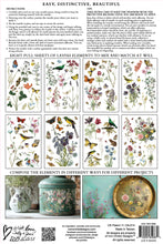 Load image into Gallery viewer, IOD Transfer Wilde Bloemen Transfer  8" x 12" Pad 8 Sheets Spring Wildflowers Botanical Art Insects