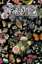 Load image into Gallery viewer, IOD Transfer Wilde Bloemen Transfer  8" x 12" Pad 8 Sheets Spring Wildflowers Botanical Art Insects