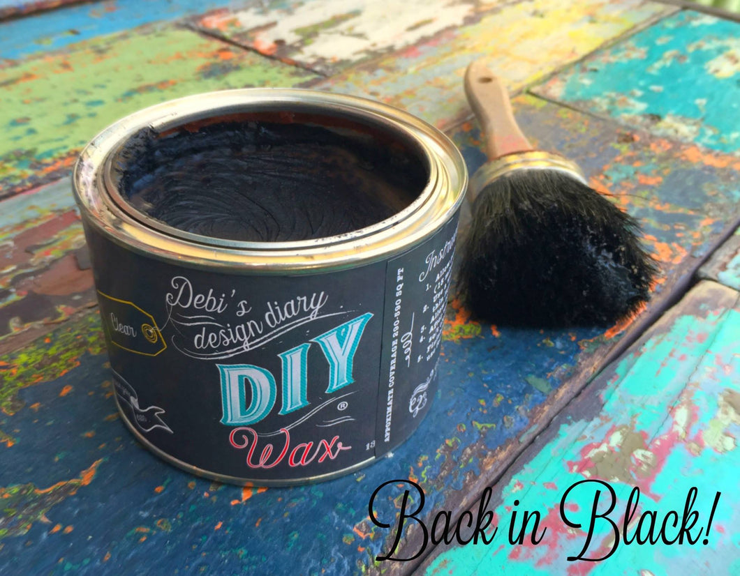 DIY Black Wax 4 oz Jar - For Furniture and Crafts