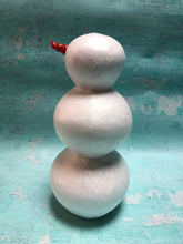 Load image into Gallery viewer, Styrofoam Snowman 10 Inches Tall - Perfect for IOD Moulds. Stamps, and Clay