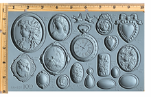 Load image into Gallery viewer, IOD Cameos  6x10 Decor Moulds - Perfect for Jewelry with Clay or Resin