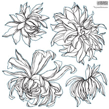 Load image into Gallery viewer, Retired Sale
 - IOD Chrysanthemum 12"x12"  Decor Furniture Stamp - Great for Crafts and Home Decor