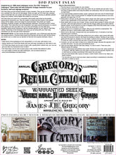Load image into Gallery viewer, IOD Decorative Furniture Gregory's Catalogue Paint Inlay 16" x 12" Pad 8 Sheets