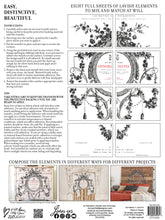 Load image into Gallery viewer, Retired - 
IOD Decorative Furniture Transfer Cosette 16" x 12" Pad 8 Sheets