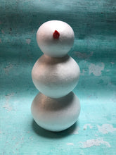 Load image into Gallery viewer, Styrofoam Snowman 10 Inches Tall - Perfect for IOD Moulds. Stamps, and Clay