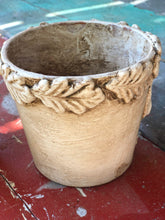 Load image into Gallery viewer, Clay Pot IOD Craft Kit Fleur de Lis Mould, Air Dry Clay, and a Crockery Transfer with  2 Pots, Paints, Sealer, Brush Online Instruction Included
