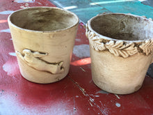 Load image into Gallery viewer, Clay Pot IOD Craft Kit Fleur de Lis Mould, Air Dry Clay, and a Crockery Transfer with  2 Pots, Paints, Sealer, Brush Online Instruction Included