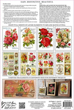 Load image into Gallery viewer, IOD Decorative Furniture Ephemeral Melange Transfer  8" x 12" Pad 8 Sheets
