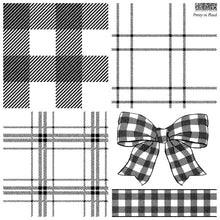 Load image into Gallery viewer, Retired Sale
 -Pretty In Plaid 12"x12"  IOD Decor Stamp - Great for Furniture, Crafts and Home Decor