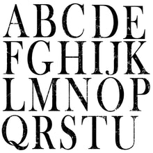 Load image into Gallery viewer, IOD Typesetting 12x12 Decor Furniture Stamps - Typewriter Style Font Perfect for Signs and Other Crafts