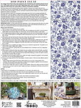 Load image into Gallery viewer, IOD Paint Inlay Indigo Floral 12 x 16 - Brand New Product