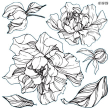 Load image into Gallery viewer, Retired Sale
 - IOD Peonies 12"x12"  Decor Furniture Stamp 2 Sheets - Great for Crafts and Home Decor
