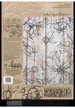 Load image into Gallery viewer, Retired Sale
 - IOD Peonies 12"x12"  Decor Furniture Stamp 2 Sheets - Great for Crafts and Home Decor
