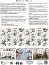 Load image into Gallery viewer, IOD Paint Inlay Petits Parasols Black 16" x 12" Pad 8 Sheets Decorative Furniture Inlay