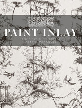 Load image into Gallery viewer, IOD Paint Inlay Petits Parasols Black 16" x 12" Pad 8 Sheets Decorative Furniture Inlay