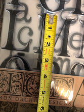 Load image into Gallery viewer, IOD Typesetting 12x12 Decor Furniture Stamps - Typewriter Style Font Perfect for Signs and Other Crafts