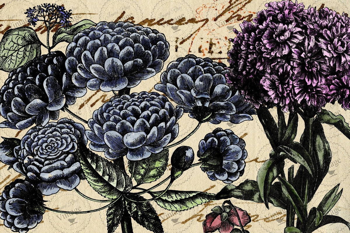 JRV Decoupage Paper Pétales Goodson Vintage Treasures