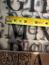 Load image into Gallery viewer, IOD Typesetting 12x12 Decor Furniture Stamps - Typewriter Style Font Perfect for Signs and Other Crafts