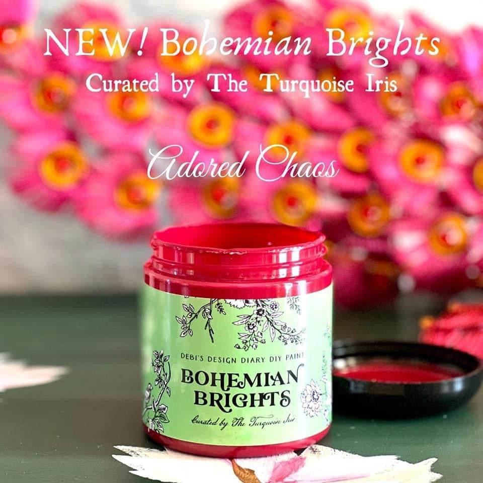 Adored Chaos- Bohemian Brights  -Magenta Color Created by the Turquoise Iris for DIY PAINT