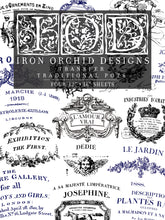 Load image into Gallery viewer, IOD Decorative Furniture Transfer Traditional Pots 12 x 16 pad 4 sheets- Perfect Vintage Label for Your Projects