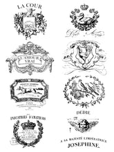 Load image into Gallery viewer, IOD Decorative Furniture Transfer Traditional Pots 12 x 16 pad 4 sheets- Perfect Vintage Label for Your Projects
