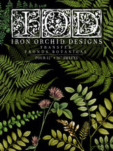 Load image into Gallery viewer, IOD Decorative Furniture Transfer Fronds Botanical 12 x 16 Pad  - Great for Crafts and Signs