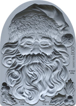 Load image into Gallery viewer, IOD Decor Mould  Saint Nick 5&quot; x 7&quot; Iron Orchid Designs Santa Head Use With Clay or Resin Jewelry Making, Sugar Arts, Ceramics
