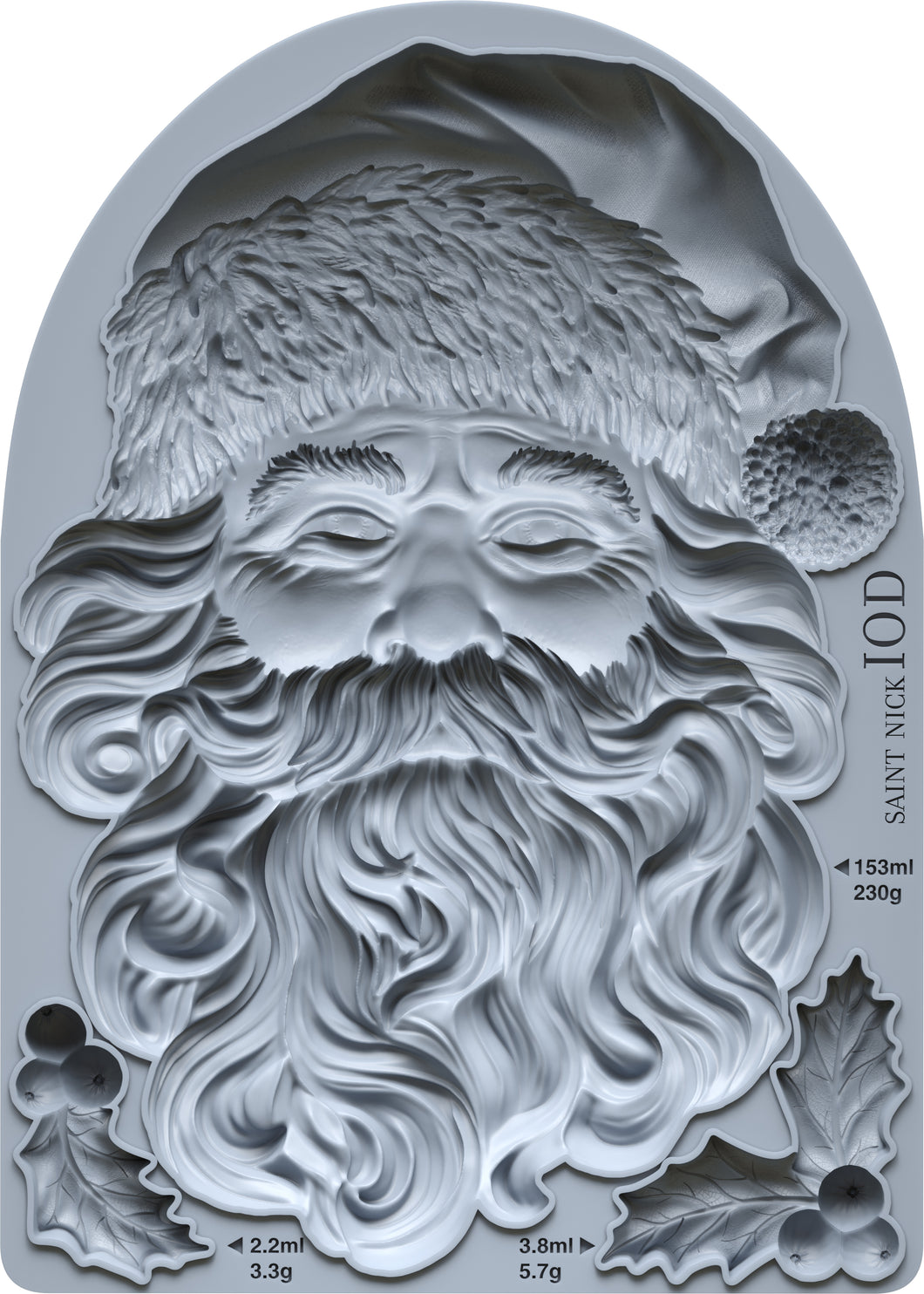 IOD Decor Mould  Saint Nick 5