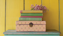 Load image into Gallery viewer, IOD Ditsy Blooms Decorative Furniture &nbsp;Iron Orchid Designs IOD Paint Inlay 16&quot; x 12&quot; PAD™ &nbsp;Roses Bluebells and Ribbons Pink Rose Florals
