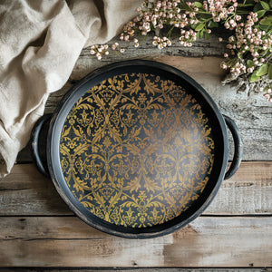 IOD Emporium Decor Foil Transfer New Type of Transfer 12" x 16"  Rub On Furniture and Crafts Gold Foil 8 Pages  Iron Orchid Designs
