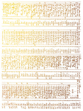 Load image into Gallery viewer, IOD Emporium Decor Foil Transfer New Type of Transfer 12&quot; x 16&quot;  Rub On Furniture and Crafts Gold Foil 8 Pages  Iron Orchid Designs
