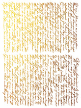 Load image into Gallery viewer, IOD Emporium Decor Foil Transfer New Type of Transfer 12&quot; x 16&quot;  Rub On Furniture and Crafts Gold Foil 8 Pages  Iron Orchid Designs
