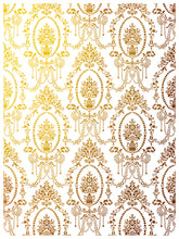 Load image into Gallery viewer, IOD Emporium Decor Foil Transfer New Type of Transfer 12&quot; x 16&quot;  Rub On Furniture and Crafts Gold Foil 8 Pages  Iron Orchid Designs
