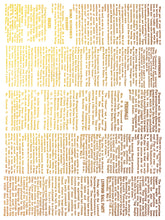 Load image into Gallery viewer, IOD Emporium Decor Foil Transfer New Type of Transfer 12&quot; x 16&quot;  Rub On Furniture and Crafts Gold Foil 8 Pages  Iron Orchid Designs
