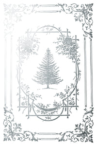 IOD Figgy & Flourish  IOD Transfer 8x12 Pad Silver and Gold Rub On Furniture Crafts Iron Orchid Designs Christmas Foil Transfer