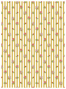 IOD Ditsy Blooms Decorative Furniture &nbsp;Iron Orchid Designs IOD Paint Inlay 16" x 12" PAD™ &nbsp;Roses Bluebells and Ribbons Pink Rose Florals