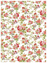 Load image into Gallery viewer, IOD Ditsy Blooms Decorative Furniture &nbsp;Iron Orchid Designs IOD Paint Inlay 16&quot; x 12&quot; PAD™ &nbsp;Roses Bluebells and Ribbons Pink Rose Florals
