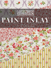 Load image into Gallery viewer, IOD Ditsy Blooms Decorative Furniture &nbsp;Iron Orchid Designs IOD Paint Inlay 16&quot; x 12&quot; PAD™ &nbsp;Roses Bluebells and Ribbons Pink Rose Florals
