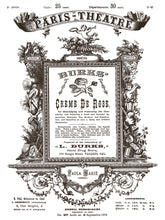 Load image into Gallery viewer, IOD Floriography Decorative Furniture  Iron Orchid Designs IOD Paint Inlay 16&quot; x 12&quot; PAD™  Greytone Floral Vintage Labels Old Time Graphics
