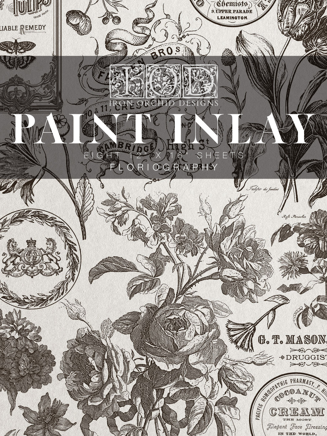 IOD Floriography Decorative Furniture  Iron Orchid Designs IOD Paint Inlay 16