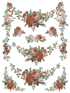 La Folie- IOD  Paint Inlay 12 x 16" 8 Sheets Furniture and Craft Inlay Christmas Designs