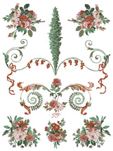 Load image into Gallery viewer, La Folie- IOD  Paint Inlay 12 x 16&quot; 8 Sheets Furniture and Craft Inlay Christmas Designs
